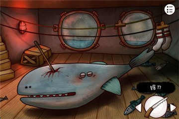 迷失岛2时间的灰烬鲸鱼的肚子怎么切不开?