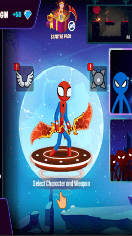 蜘蛛侠火柴人格斗2 1.0.1 安卓版