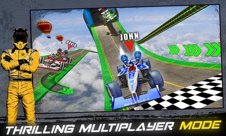 超级英雄汽车大赛（Impossible Formula Jet Car Racing Stunts） 2.0 安卓版