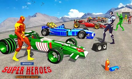 超级英雄汽车大赛（Impossible Formula Jet Car Racing Stunts） 2.0 安卓版
