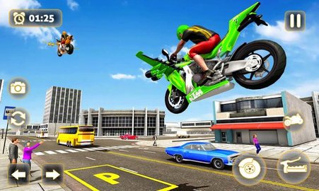 飞行摩托车出租车驾驶(Flying Motorbike Taxi Driving) 1.0.4