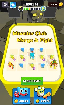 怪物俱乐部合并与战斗(Monster Club: Merge and Fight) 1.0.0 安卓版