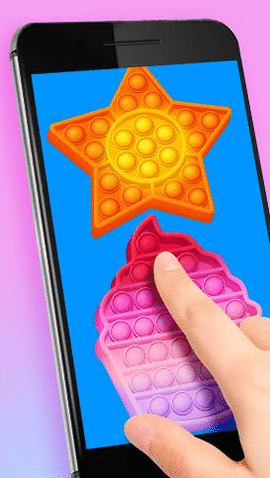 解压手指泡泡屏幕