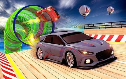 不可能的空中轨道挑战（Ramp Car Stunts Adventure Car Racing Games）