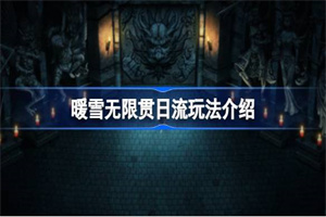 暖雪无限贯日流派玩法介绍