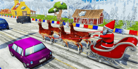 圣诞童车比赛