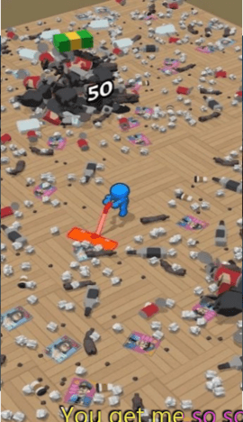 吸尘器清扫跑酷(Vacuum cleaning run)